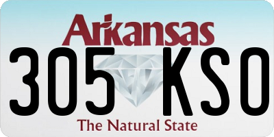 AR license plate 305KSO