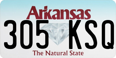 AR license plate 305KSQ