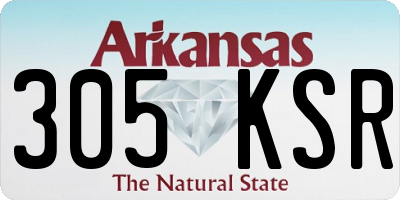 AR license plate 305KSR