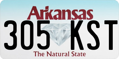 AR license plate 305KST