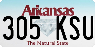 AR license plate 305KSU