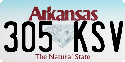 AR license plate 305KSV