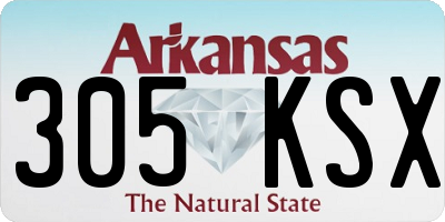 AR license plate 305KSX