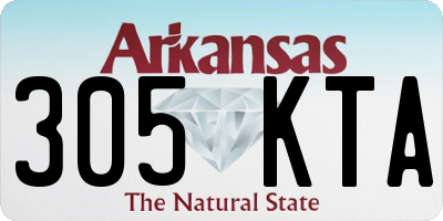 AR license plate 305KTA