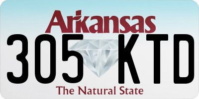 AR license plate 305KTD