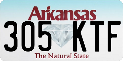 AR license plate 305KTF