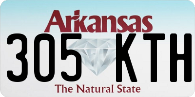 AR license plate 305KTH