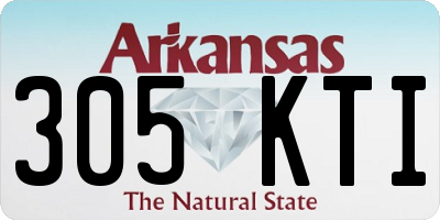 AR license plate 305KTI