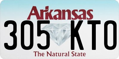 AR license plate 305KTO
