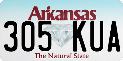 AR license plate 305KUA