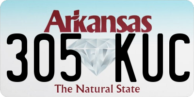 AR license plate 305KUC
