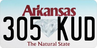 AR license plate 305KUD