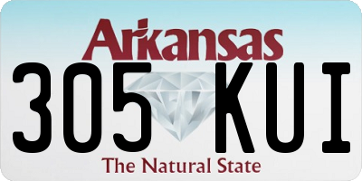 AR license plate 305KUI