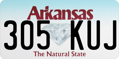 AR license plate 305KUJ