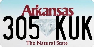 AR license plate 305KUK