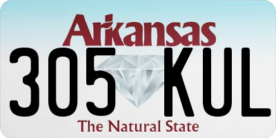 AR license plate 305KUL