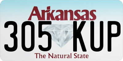 AR license plate 305KUP
