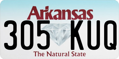 AR license plate 305KUQ
