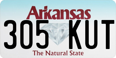 AR license plate 305KUT