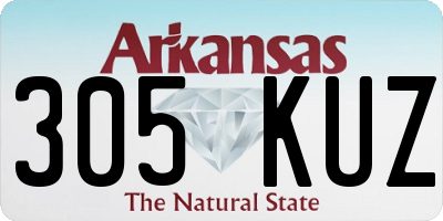 AR license plate 305KUZ