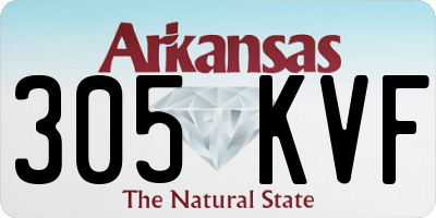 AR license plate 305KVF
