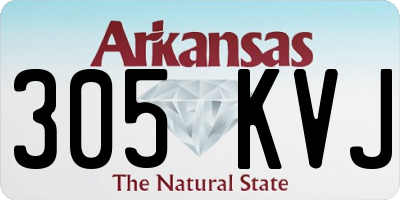 AR license plate 305KVJ