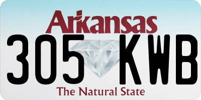 AR license plate 305KWB