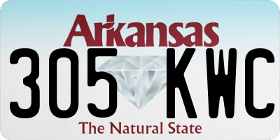 AR license plate 305KWC