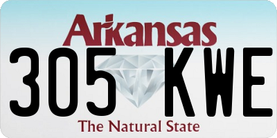 AR license plate 305KWE