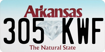 AR license plate 305KWF