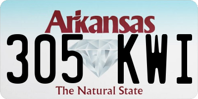 AR license plate 305KWI