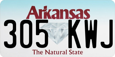 AR license plate 305KWJ