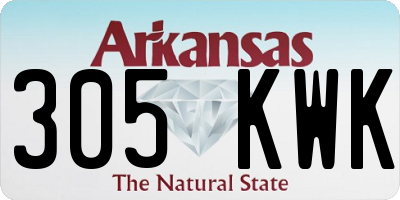 AR license plate 305KWK