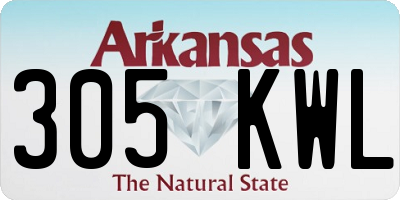 AR license plate 305KWL