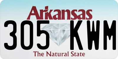 AR license plate 305KWM
