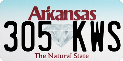 AR license plate 305KWS