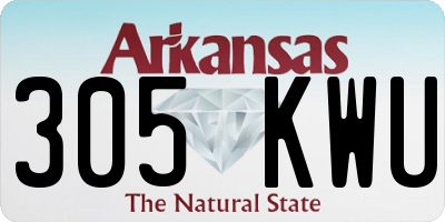 AR license plate 305KWU