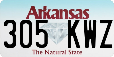 AR license plate 305KWZ