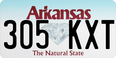 AR license plate 305KXT