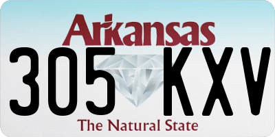 AR license plate 305KXV