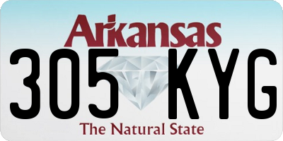 AR license plate 305KYG