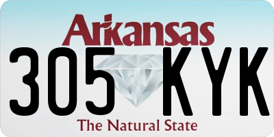 AR license plate 305KYK