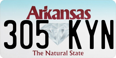 AR license plate 305KYN