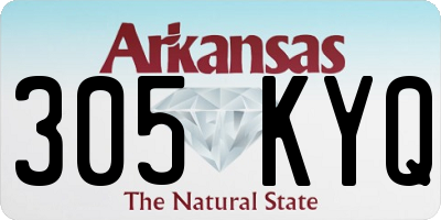 AR license plate 305KYQ