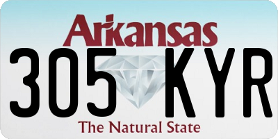 AR license plate 305KYR