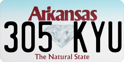 AR license plate 305KYU