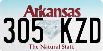 AR license plate 305KZD