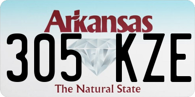 AR license plate 305KZE