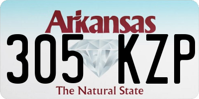 AR license plate 305KZP