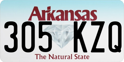 AR license plate 305KZQ